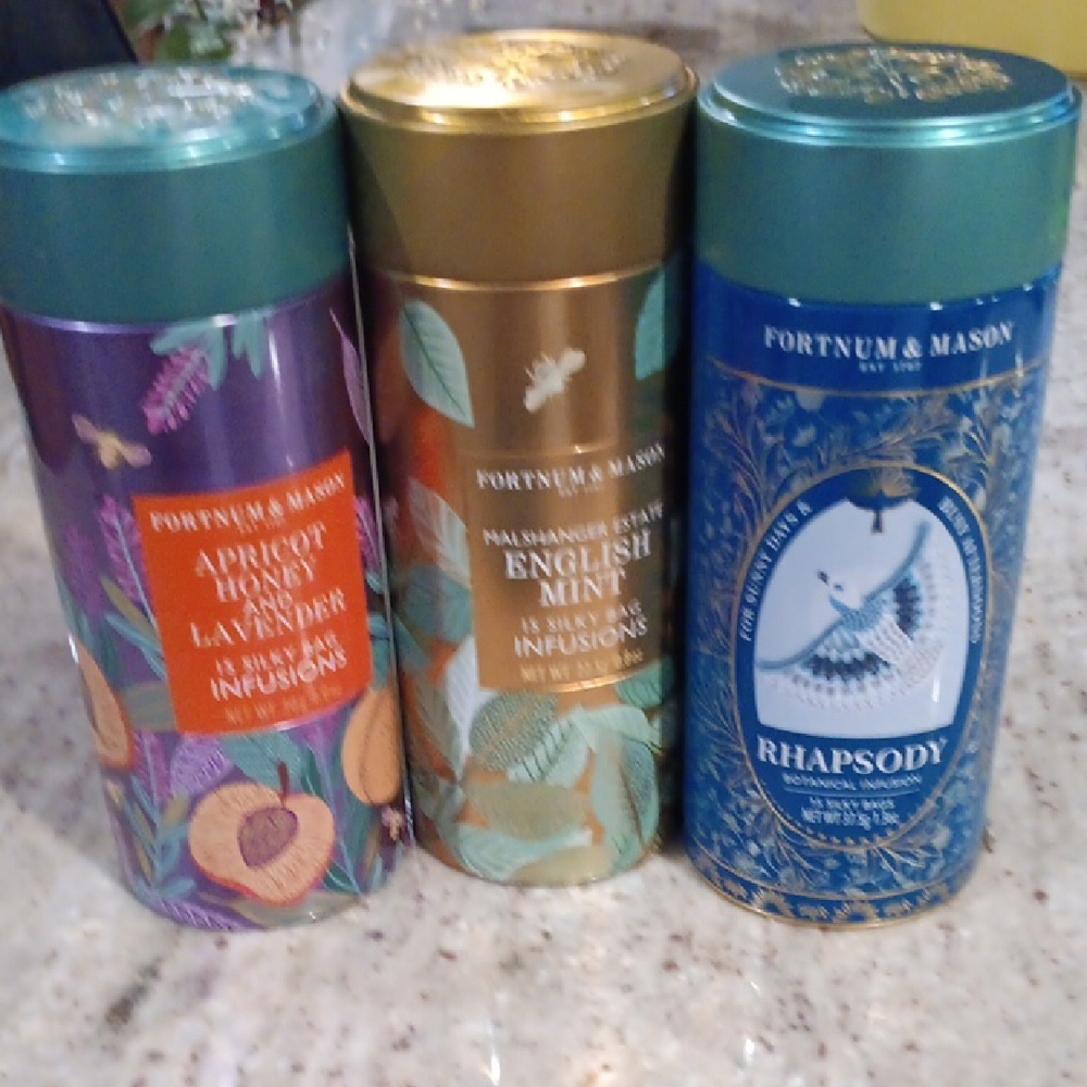 Purple Empty Tea Storage Tins